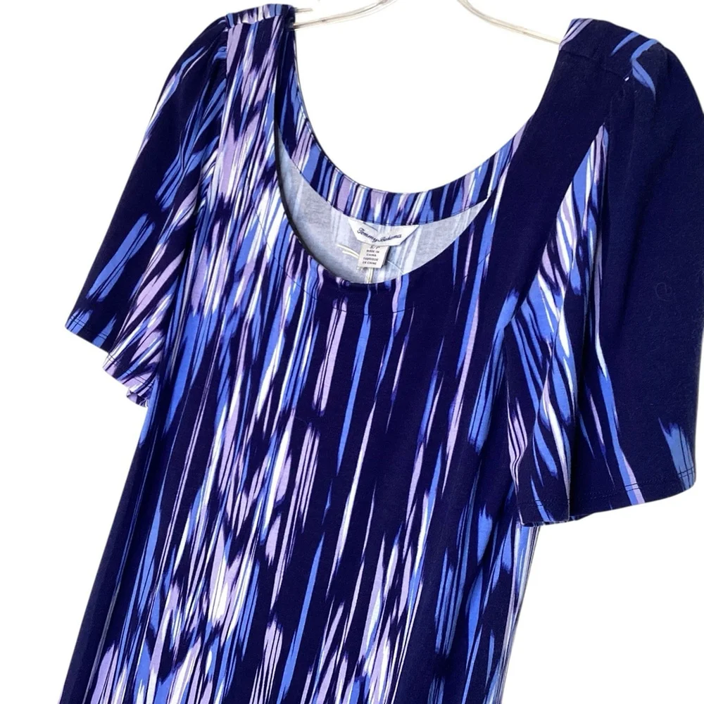 Tommy Bahama Dress Sz S Blue Purple Under The Si Beach Vacation Coastal‎ NWT